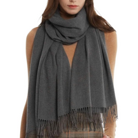 Trendy Pashmina Scarf for Women - Eleanor-Dark grey-State of Style