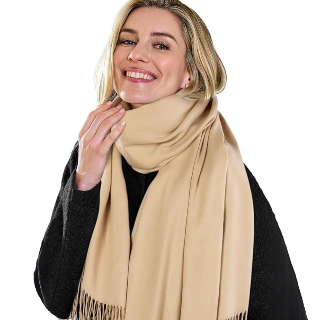 Trendy Pashmina Scarf for Women - Eleanor-Khaki-State of Style