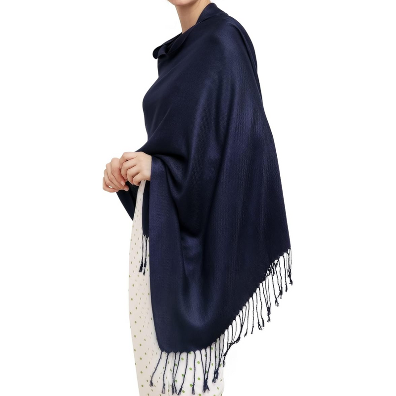 Trendy Pashmina Scarf for Women - Eleanor-Marine blue-State of Style