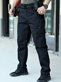 Trendy Plain Men's Cargo Trousers - Lars-Grey-S-State of Style