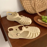 Trendy platform sandals in Korean style for women - Alina-Apricot-3-State of Style