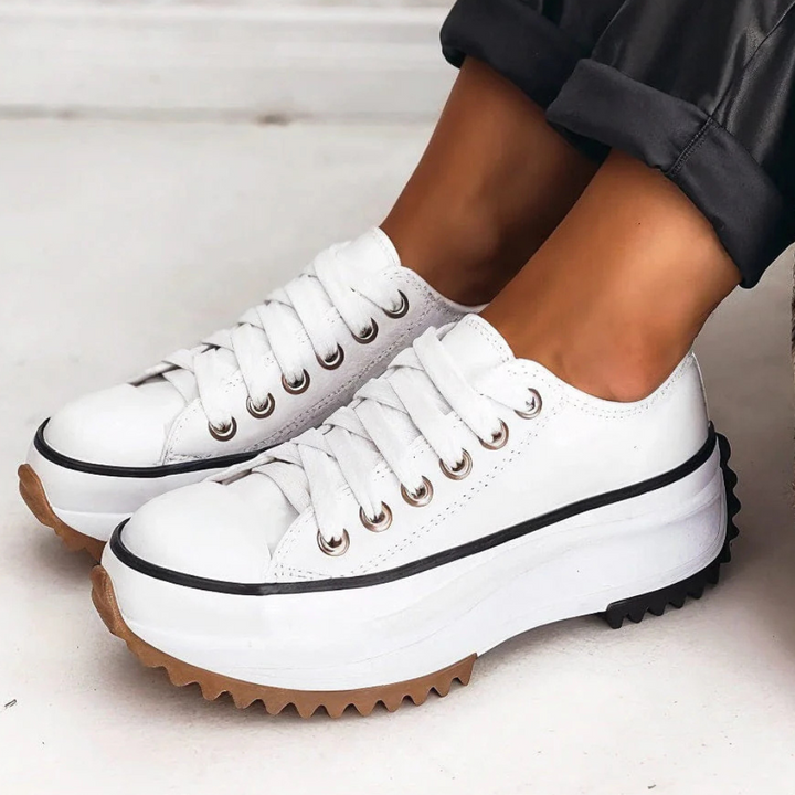 Trendy Platform Sneakers for Women - Nova-White-3-State of Style