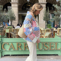 Trendy Print Women's Blazer - Eva-Pastel-XS-State of Style