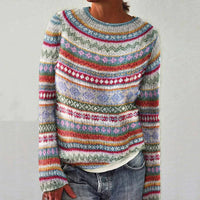 Trendy Printed Women's Sweater - Elara-S-State of Style