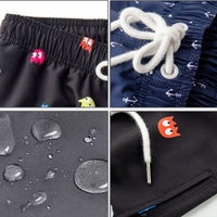 Trendy & quick-drying men's swim shorts with pockets – Matteo-Trees-S-State of Style