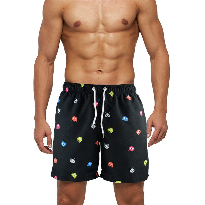 Trendy & quick-drying men's swim shorts with pockets – Matteo-Trees-S-State of Style