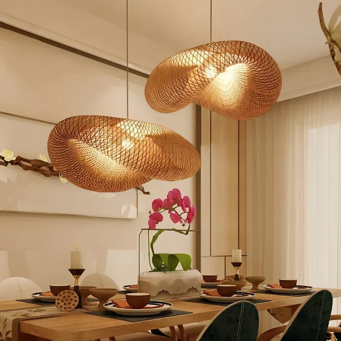 Trendy Rattan Pendant Light - NaturGlow-A-40 cm-State of Style