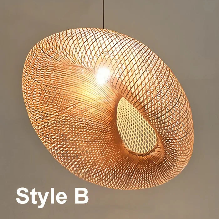 Trendy Rattan Pendant Light - NaturGlow-A-40 cm-State of Style