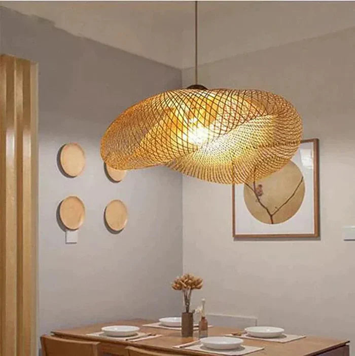 Trendy Rattan Pendant Light - NaturGlow-A-40 cm-State of Style