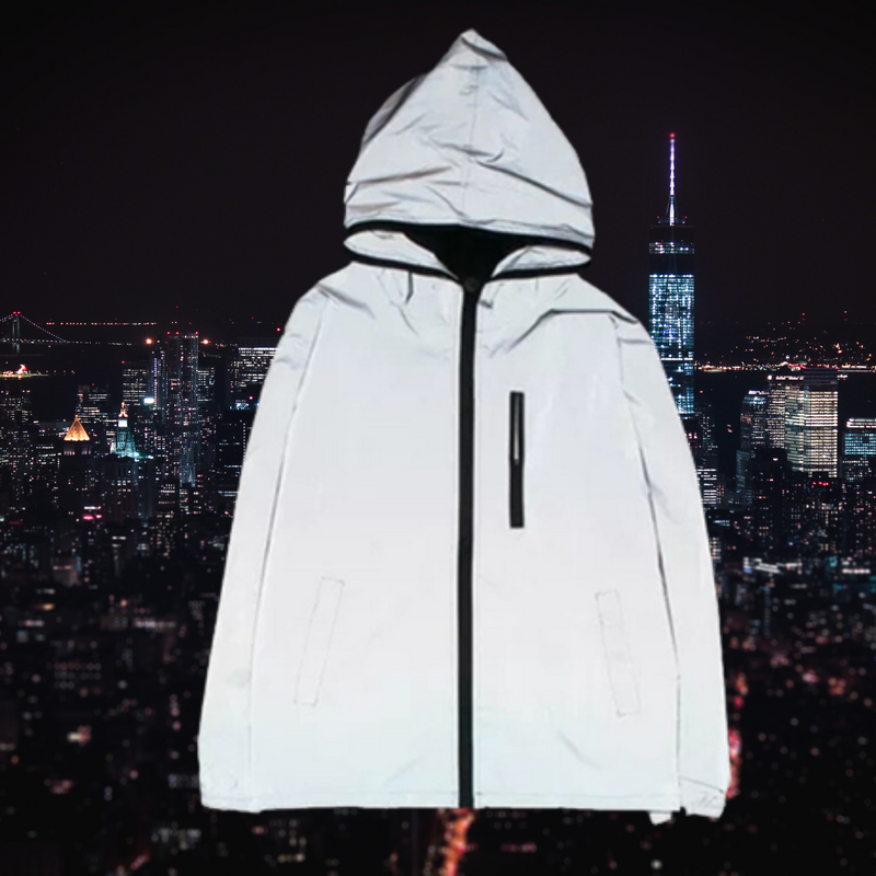 Trendy Reflective Women's Coat Jacket with 3M Effect – Leona-S-State of Style