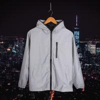 Trendy Reflective Women's Coat Jacket with 3M Effect – Leona-S-State of Style