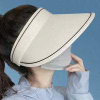 Trendy roll-up sun hat with extra protection – FoldSun Pro-Black-State of Style