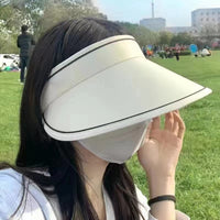 Trendy roll-up sun hat with extra protection – FoldSun Pro-Black-State of Style