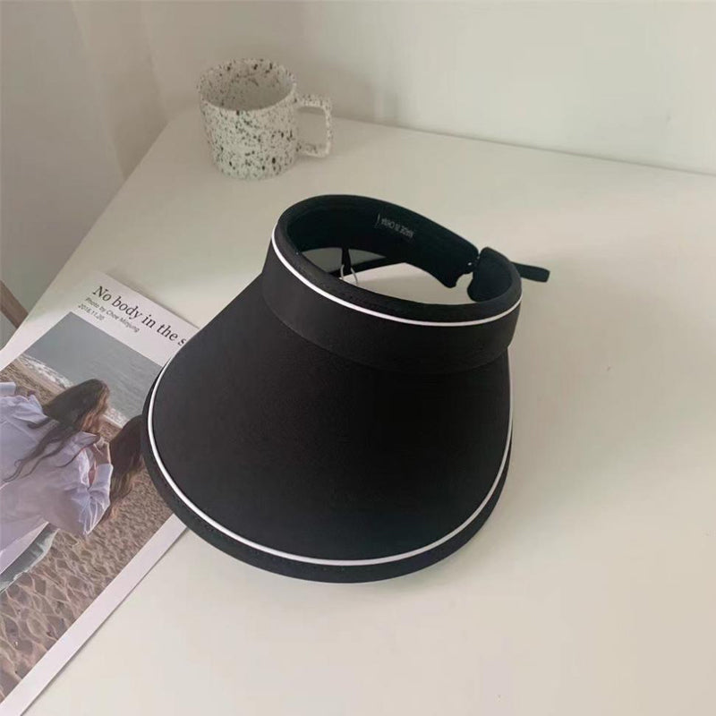 Trendy roll-up sun hat with extra protection – FoldSun Pro-Black-State of Style