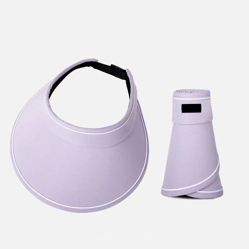 Trendy roll-up sun hat with extra protection – FoldSun Pro-Purple-State of Style