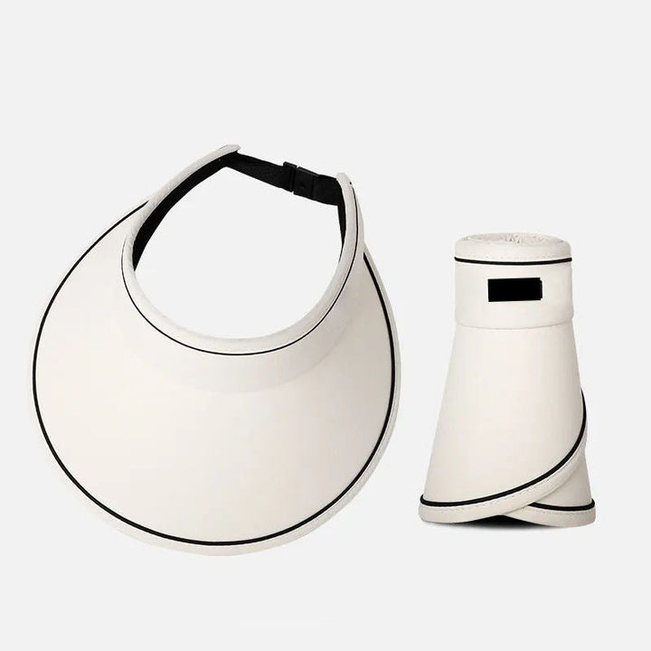 Trendy roll-up sun hat with extra protection – FoldSun Pro-White-State of Style