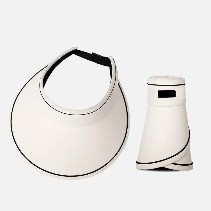 Trendy roll-up sun hat with extra protection – FoldSun Pro-White-State of Style