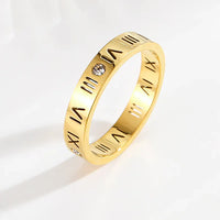 Trendy Roman Numeral Ring - Aurielle-Gold-5-State of Style