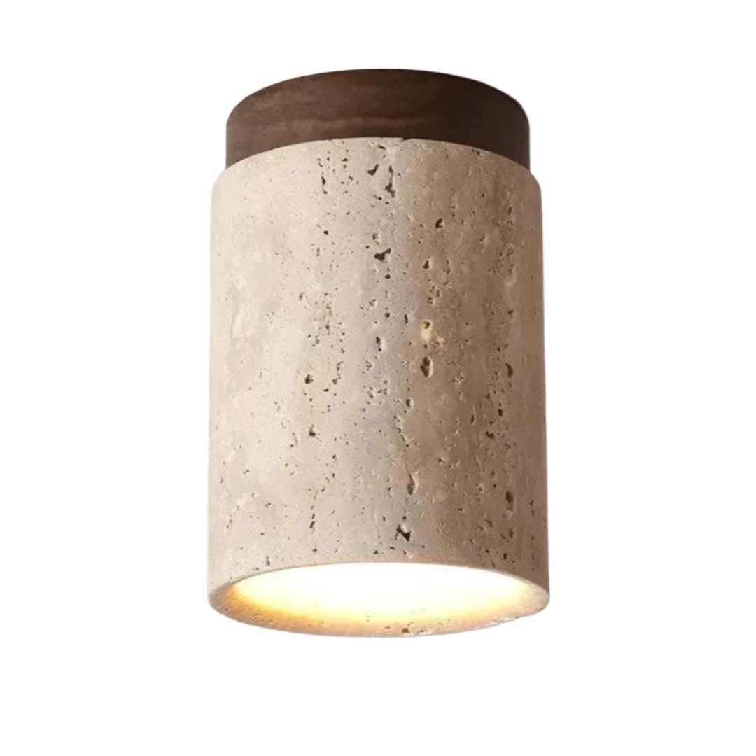 Trendy Round Japanese Style Ceiling Lamp - ZenLight-Brown-Warm light (3000K)-State of Style