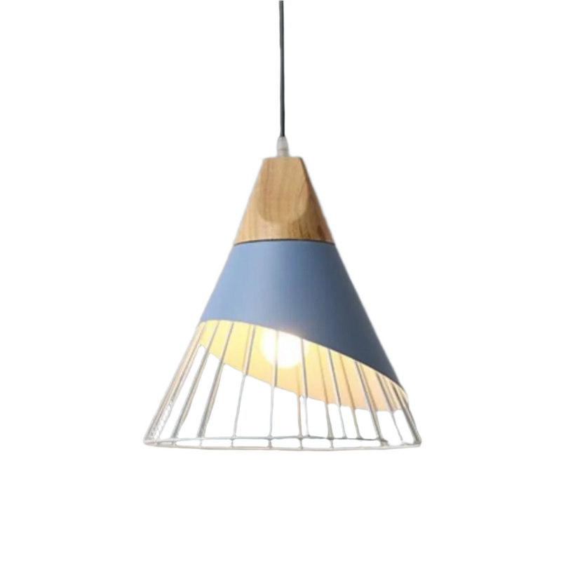 Trendy Scandinavian Industrial Pendant Light - UrbanBeam-Blue Mist-State of Style