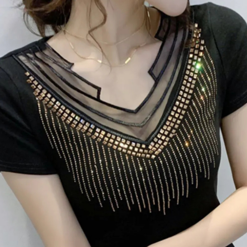 Trendy Sequin Blouse for Women - Lena-XS-State of Style