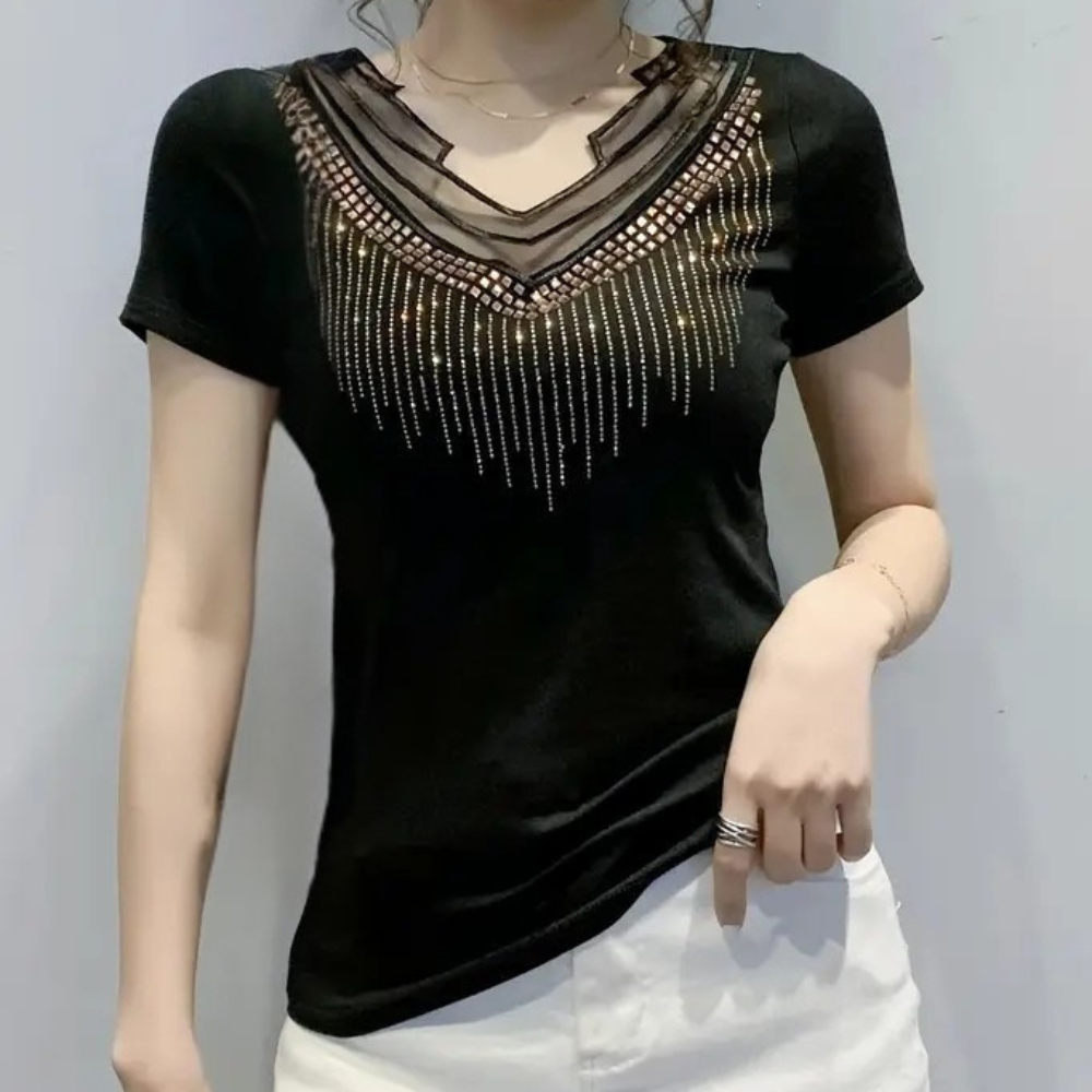 Trendy Sequin Blouse for Women - Lena-XS-State of Style