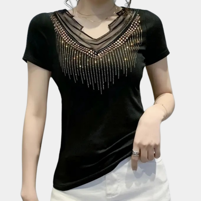 Trendy Sequin Blouse for Women - Lena-XS-State of Style