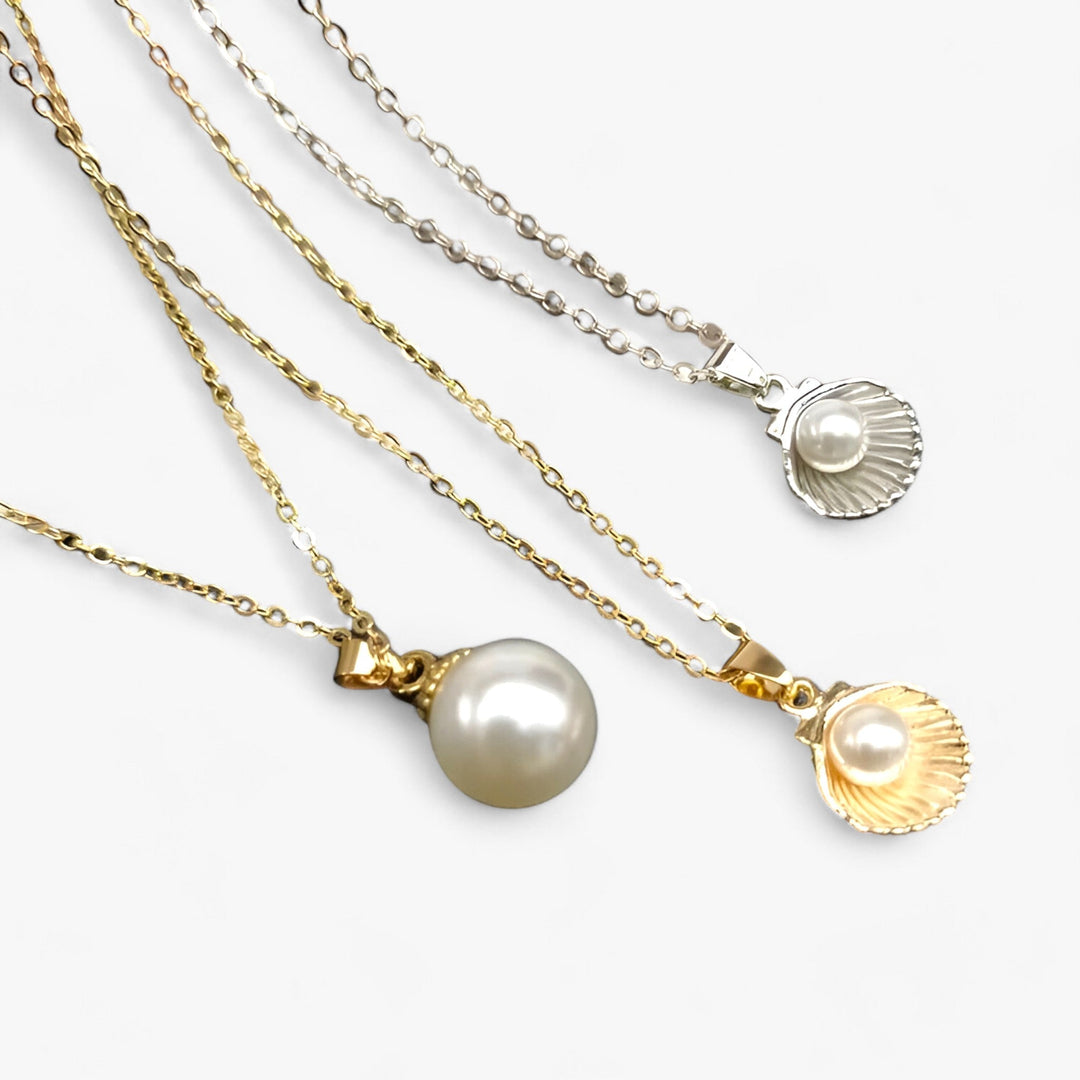 Trendy Shell & Pearl Necklace - Maris-Pearl-State of Style