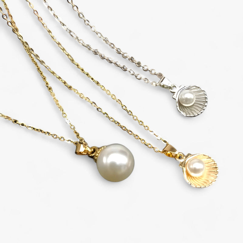 Trendy Shell & Pearl Necklace - Maris-Pearl-State of Style