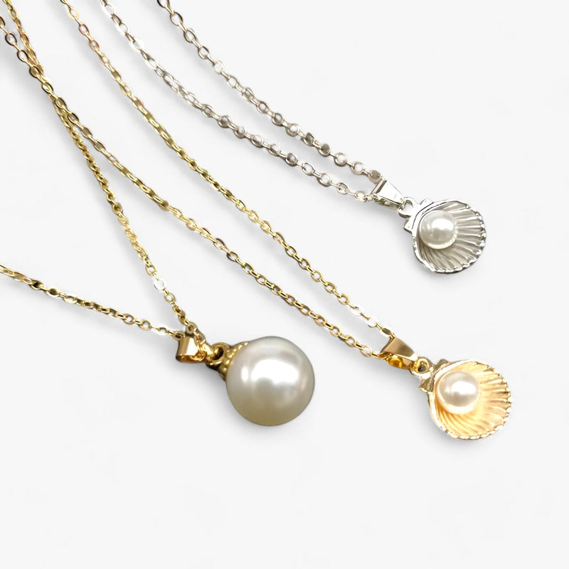 Trendy Shell & Pearl Necklace - Maris-Pearl-State of Style