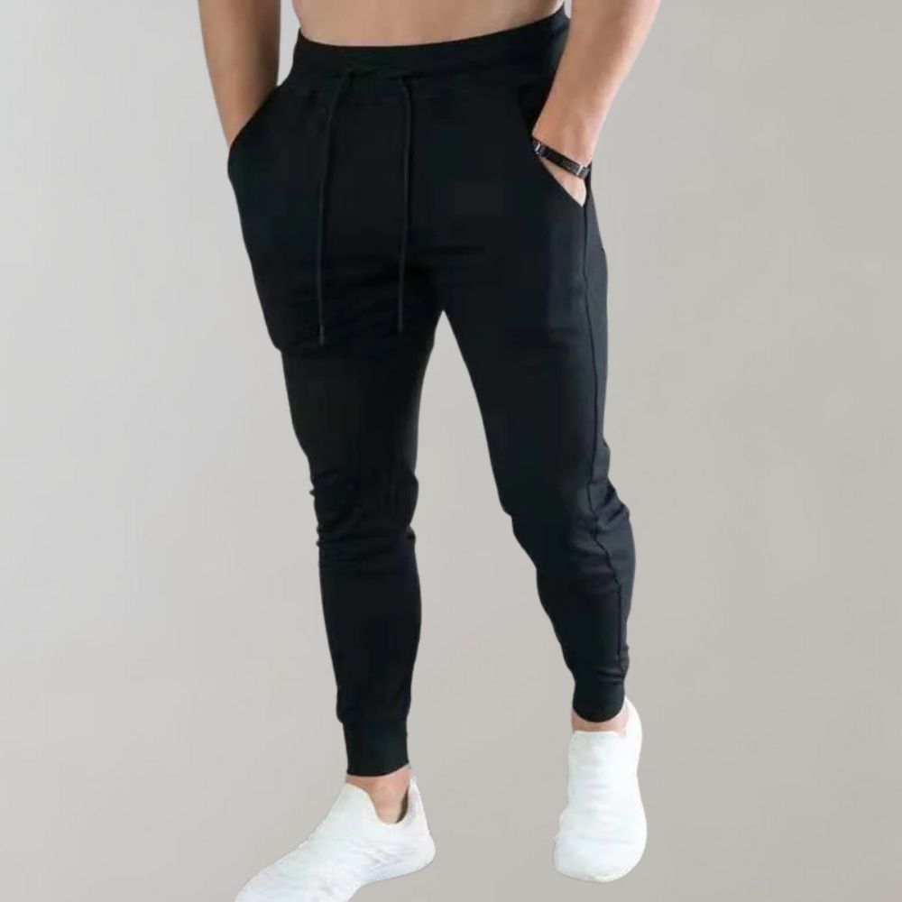 Trendy Slim Fit Jogging Pants for Men - Niko-Black-M-State of Style