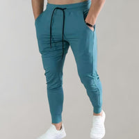 Trendy Slim Fit Jogging Trousers for Men - Niko-Blue-M-State of Style