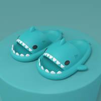 Trendy SoftSteps Sharkies Slipper – Soft, Cushioned & Buy 1 Get 1 Free-Mint blue-3.5-4.5-State of Style