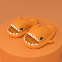 Trendy SoftSteps Sharkies Slipper – Soft, Cushioned & Buy 1 Get 1 Free-Orange-3.5-4.5-State of Style