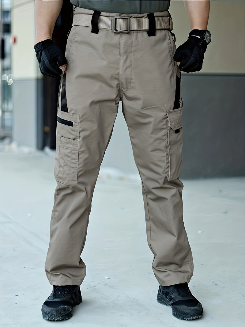 Trendy Solid Men's Cargo Pants - Lars-Grey-S-State of Style