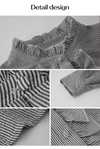 Trendy Striped Ladies' Blouse – Elise-Blue-S-State of Style