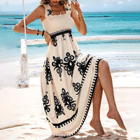 Trendy summer dress with a feminine silhouette and wrap effect – Sascha-Apricot-S-State of Style