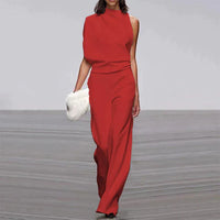 Trendy Summer Jumpsuit - Claire-Red-S-State of Style