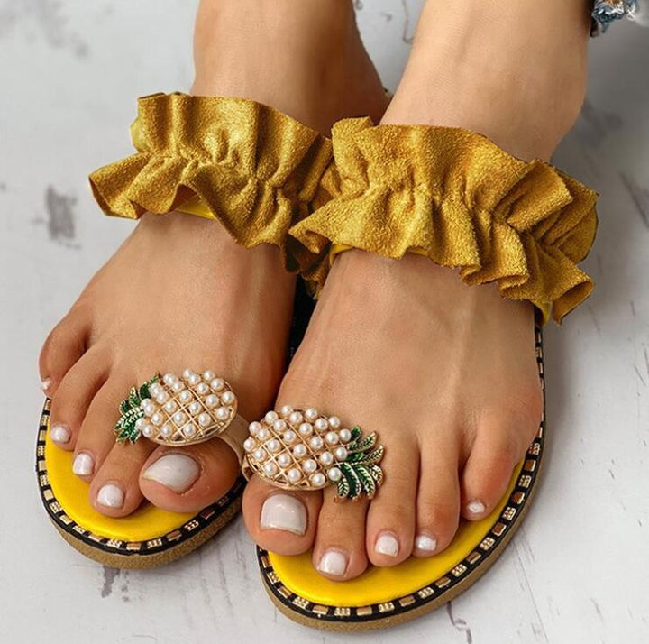 Trendy summer shoes with comfort sole – Lina-Green-3-State of Style