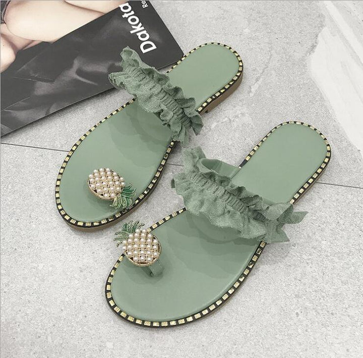 Trendy summer shoes with comfort sole – Lina-Green-3-State of Style