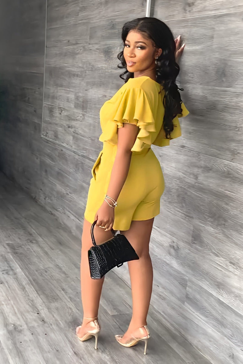 Trendy summer two-piece set with pleated design – Marlene-Green-S-State of Style