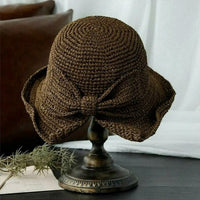 Trendy sun hats with a curved brim (1+1 free) – WaveShade Duo-Brown-Dark pink-State of Style