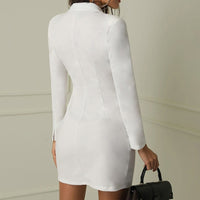 Trendy Tailored Blazer Dress - Mila-Black-S-State of Style