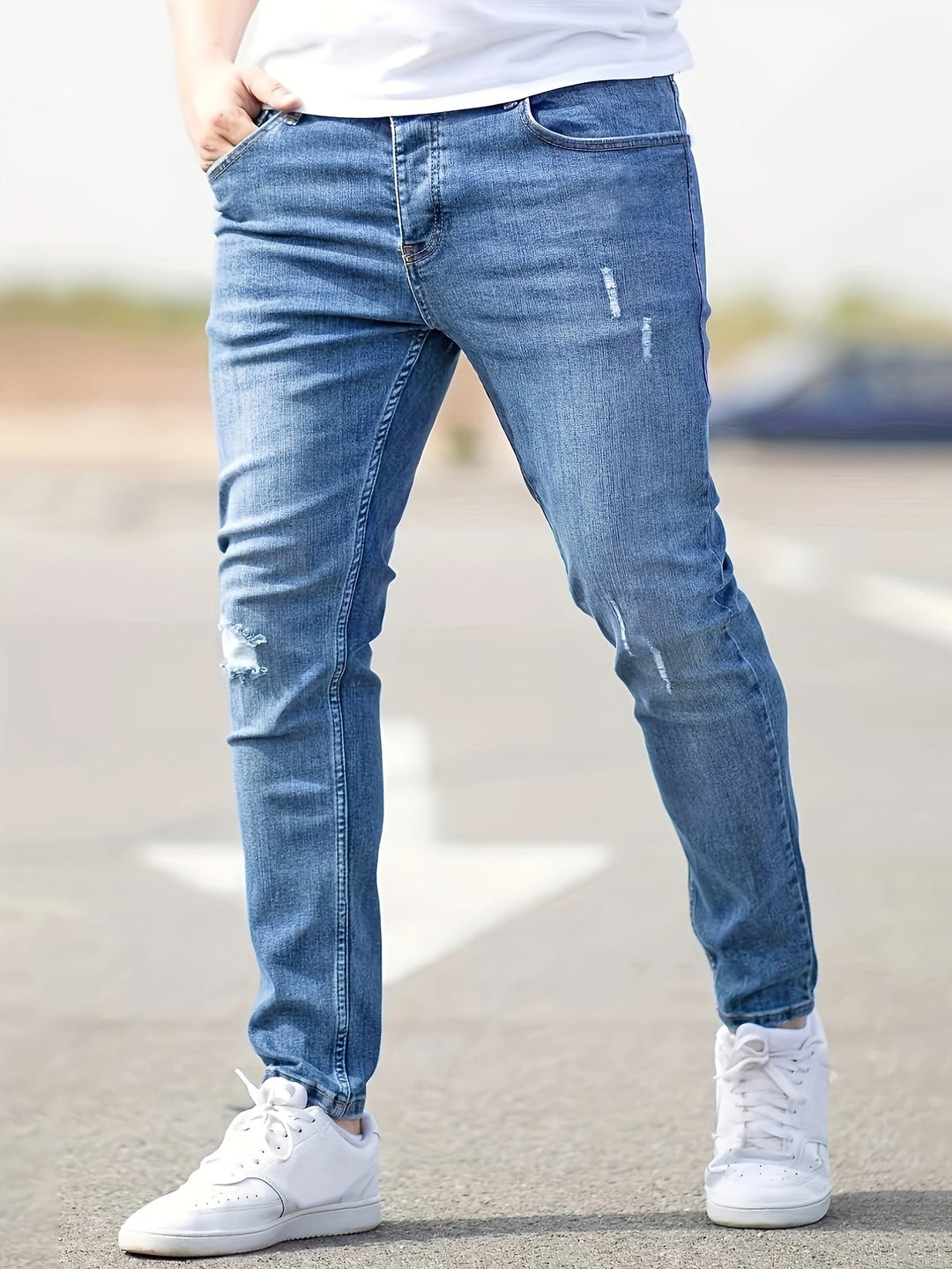 Trendy Tailored Fit Jeans - Liam-Blue-XS-State of Style