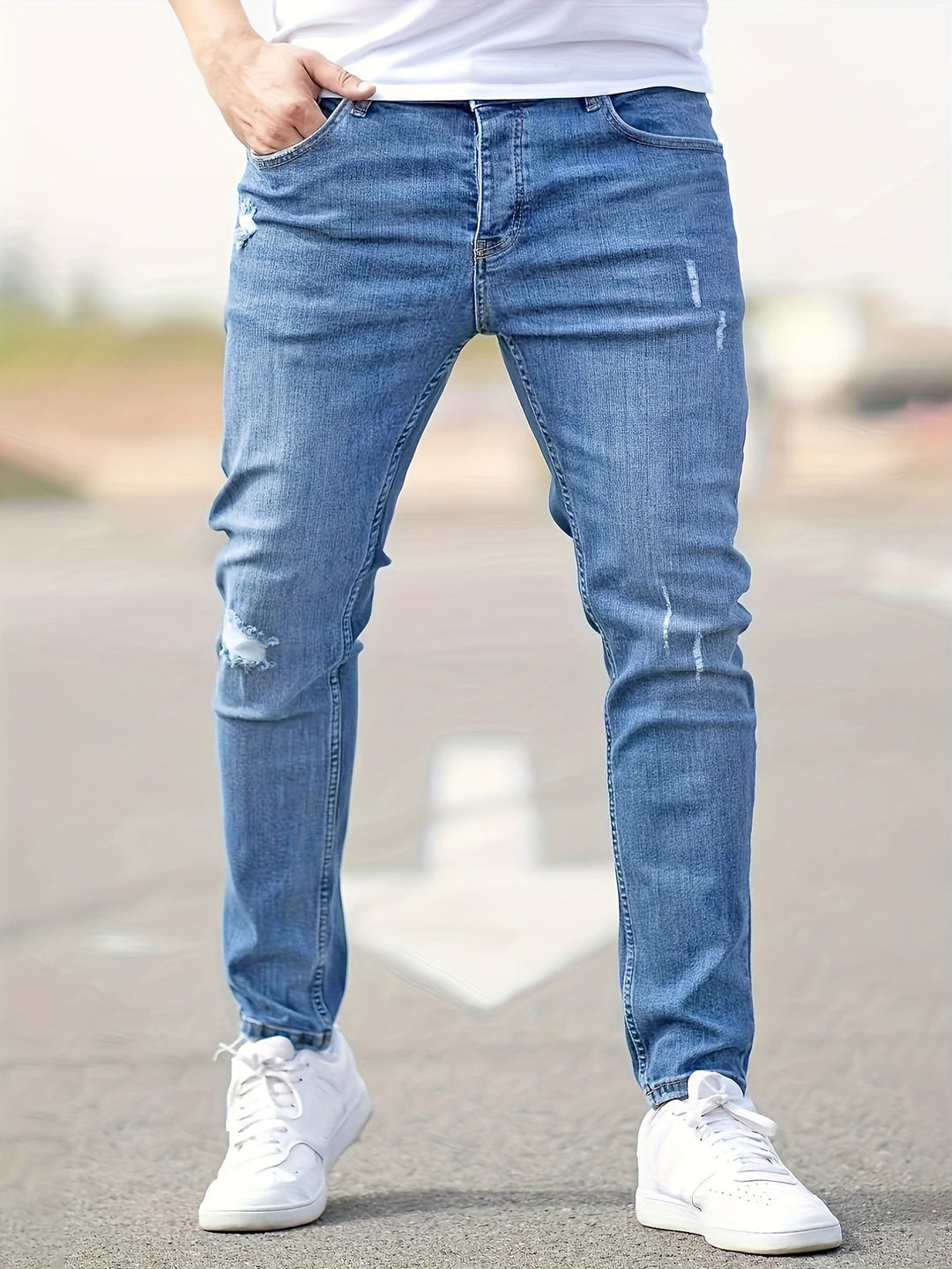 Trendy Tailored Fit Jeans - Liam-Blue-XS-State of Style
