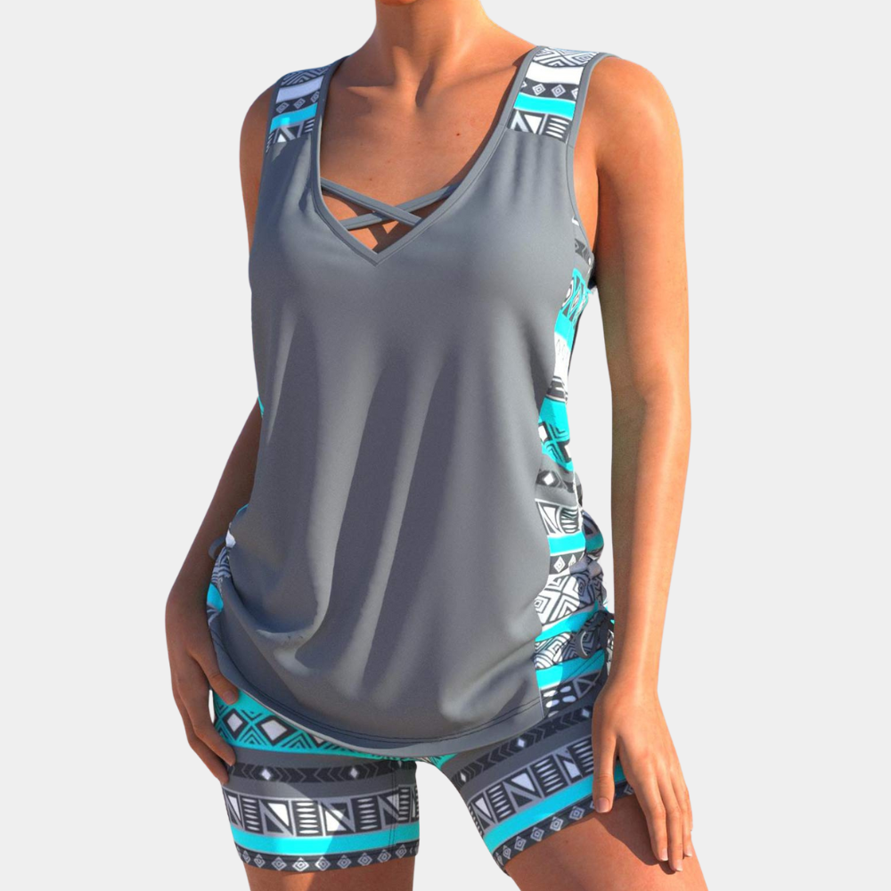 Trendy Tankini - Naomi-Gray-XS-State of Style