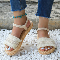 Trendy tassel sandals with low heel – Juliet-Beige-3.5-State of Style