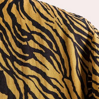 Trendy Tiger Print Shirt with Button Closure - Oscar-S-State of Style