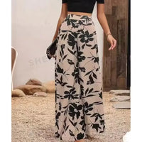 Trendy Trousers with Print - Sara-Apricot-S-State of Style