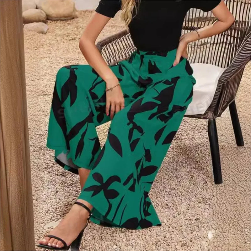 Trendy Trousers with Print - Sara-Green-S-State of Style